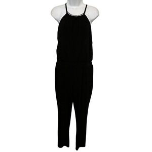 White House Black Market Black Open Back Jumpsuit   6​